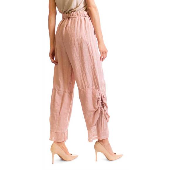 NEW GIGI MODA elda straight pants in pink - Picture 3 of 3